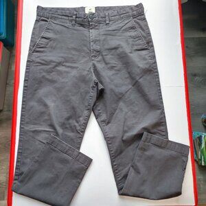 H&M casual pants regular fit grey men's size 34